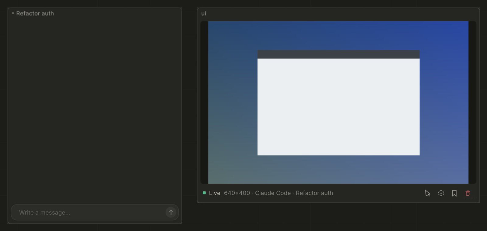 A desktop, live.